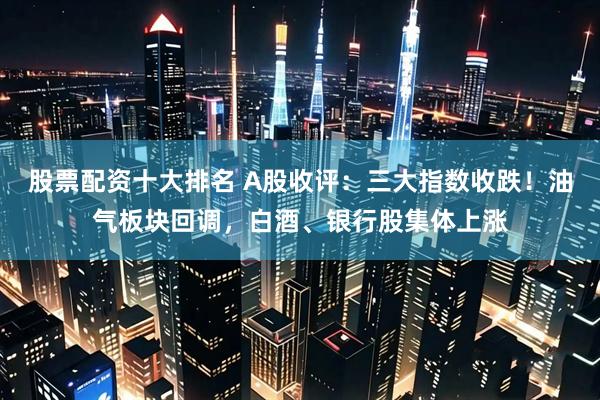 股票配资十大排名 A股收评：三大指数收跌！油气板块回调，白酒、银行股集体上涨